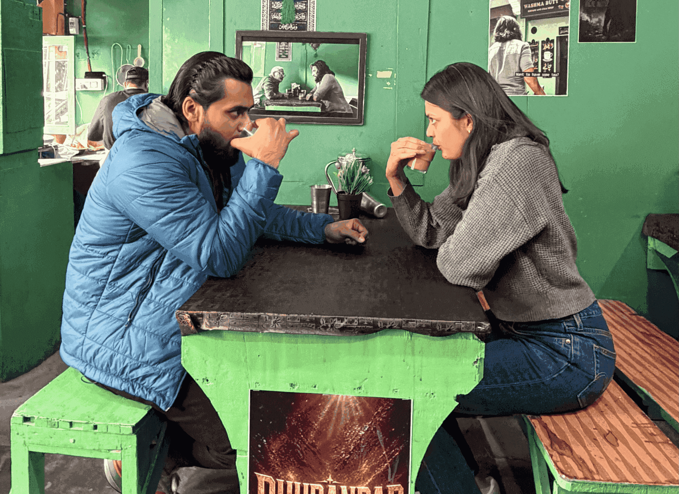 A cup of butter tea shared on the road
