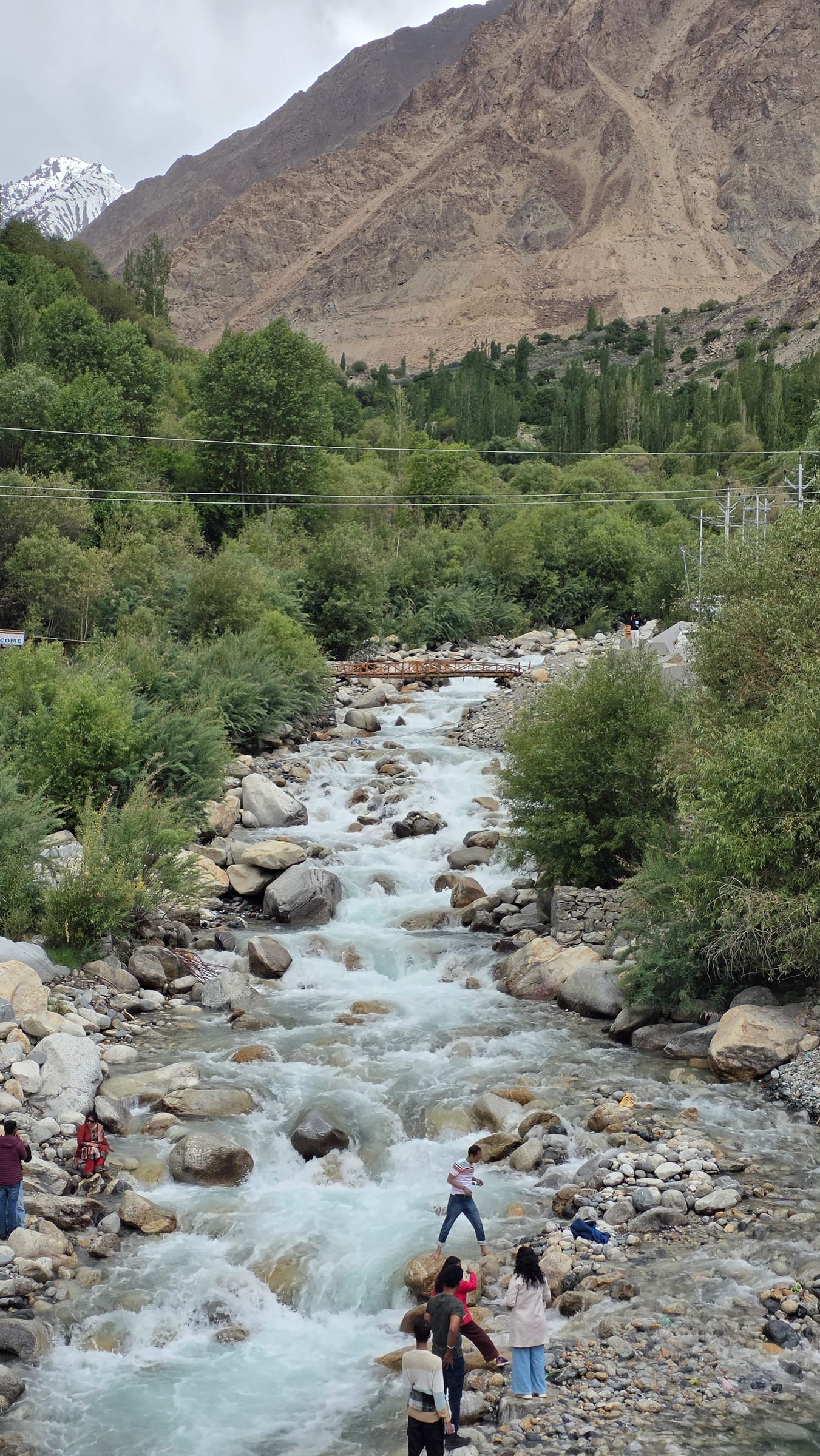 A green river valley near Turtuk