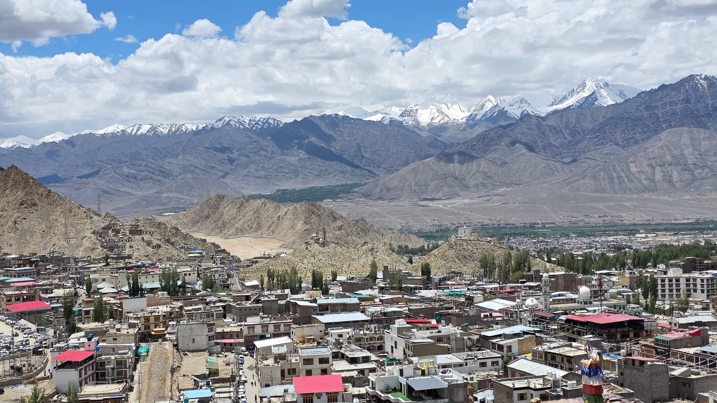 The Indus and Zanskar confluence at Sangam