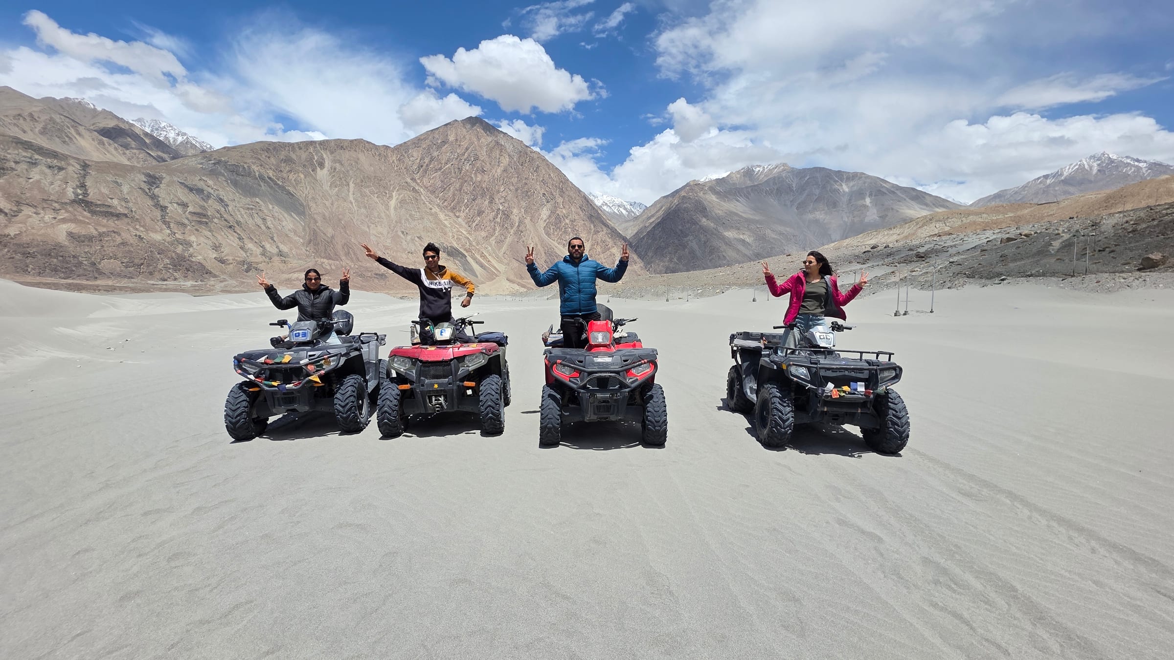 An ATV on the dunes near Hunder