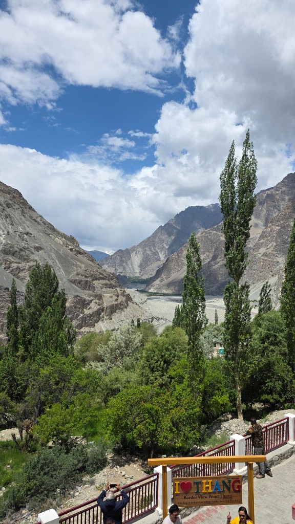 The border view point at Thang, India's last village